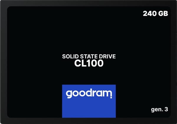 GOODRAM CL100 gen.3, SSD 2.5, 240 GB SATA III, 3D TLC, Detailhandel, 520/400 MB/s