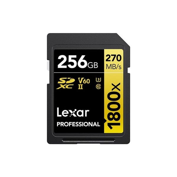 Lexar SDXC-kort 256 GB 1800x professionell 270 MB/s klass 10 UHS-II U3