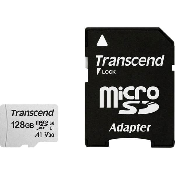 TRANSCEND Premium 300S 128 GB microSDXC-kort - Klass 10 - UHS-I U3 - Video Klass V30