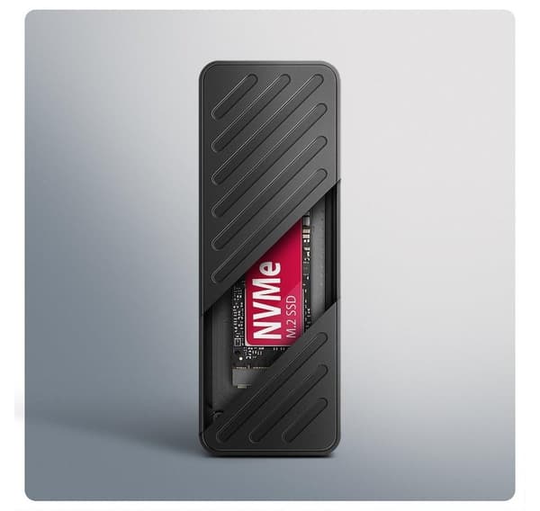 AXAGON, USB-C 20 Gbps - M.2 NVMe SSD ARMORED Box, EEM2-20G