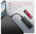 Miniatyrbilde 7 av 10: AXAGON, USB-C 20 Gbps - M.2 NVMe SSD ARMORED Box, EEM2-20G