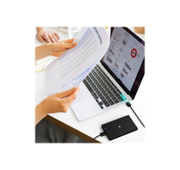 Raidsonic, ICY BOX, IB-200T-C3 Kotelo 1x SSD/HHD:lle USB 3.2 Gen 1 Type-A/Type-C -yhdistelmäkaapelilla
