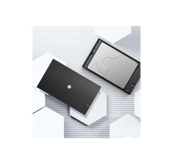 Raidsonic, ICY BOX, IB-200T-C3 Kotelo 1x SSD/HHD:lle USB 3.2 Gen 1 Type-A/Type-C -yhdistelmäkaapelilla