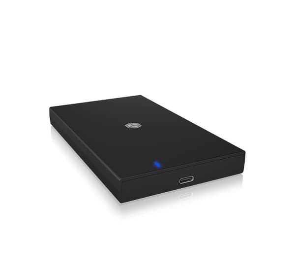 Raidsonic, ICY BOX, IB-200T-C3 Kotelo 1x SSD/HHD:lle USB 3.2 Gen 1 Type-A/Type-C -yhdistelmäkaapelilla