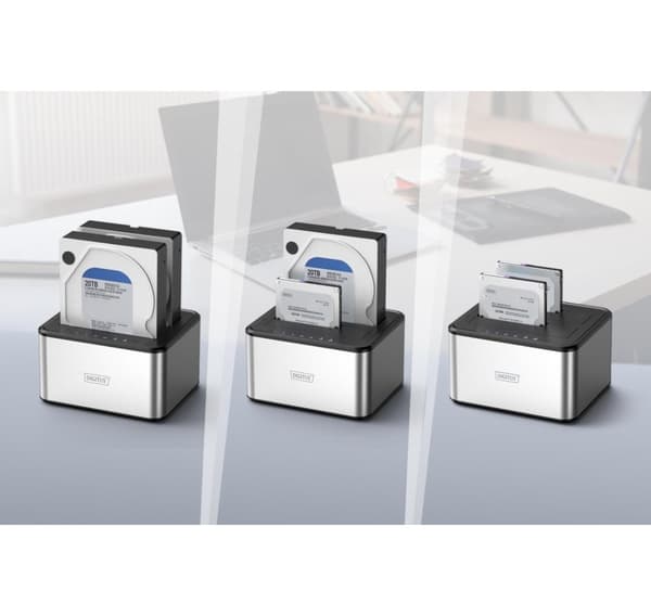 Digitus, USB 3.0 dual SATA HDD dockingstation 2,5"/3,5