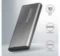 Pikkukuva 2 / 11: AXAGON, ulkoinen USB-C 3.2 Gen 2 metallikotelo M.2 NVMe & SATA SSD -levyille, EEM2-SG2