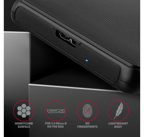 AXAGON, skruløs USB 3.2 Gen 1 - SATA 6G ekstern boks for 2,5" SSD/HDD, EE25-SL