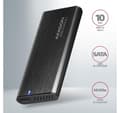 Miniatyrbilde 2 av 11: AXAGON, ekstern USB-C 3.2 Gen 2 metallboks for M.2 NVMe & SATA SSD-disker, EEM2-SB2