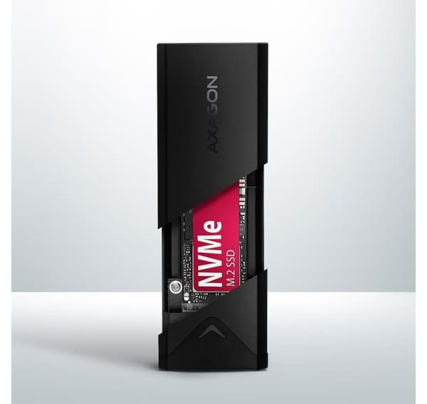 AXAGON, ekstern USB-C 10 Gbps metallboks for M.2 NVMe SSD-disker, EEM2-UB2