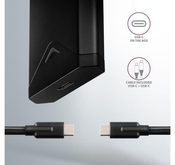 AXAGON, ekstern USB-C 10 Gbps metallboks for M.2 NVMe SSD-disker, EEM2-UB2
