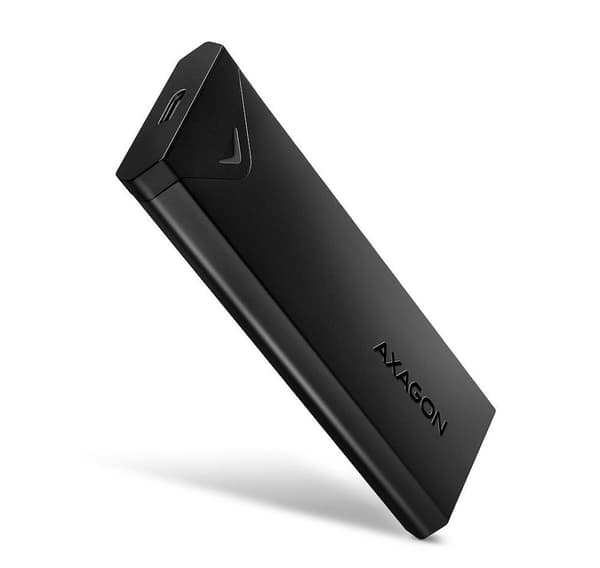 AXAGON, ekstern USB-C 10 Gbps metallboks for M.2 NVMe SSD-disker, EEM2-UB2 Sort