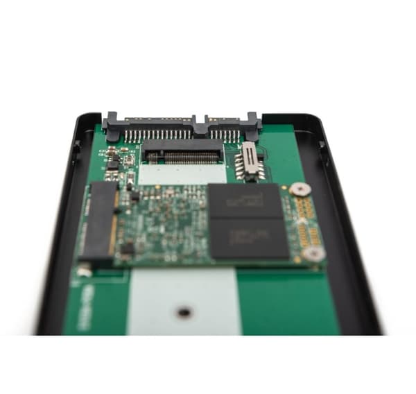 Digitus, 2,5" SATA HDD-kabinett M.2 eller mSATA , DA-71118