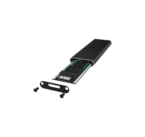Raidsonic, bærbart harddisk etui, eksternt USB 3.0 kabinet til M.2 SSD, IB-183M2