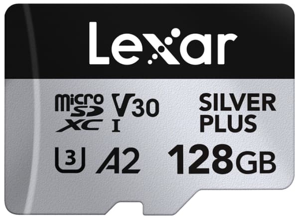 Lexar microSDXC Professional SILVER Plus UHS-I/U3/A2/4K R205/W150 (V30) - SILVER - 128GB