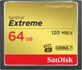 Miniatyrbillede 3 af 10: SanDisk Extreme 64GB 120MB/s CompactFlash Hukommelseskort - Guld/Rød