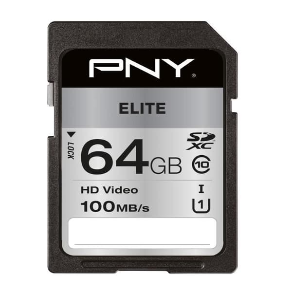 PNY 64GB SD-minneskort ELITE C10 U1