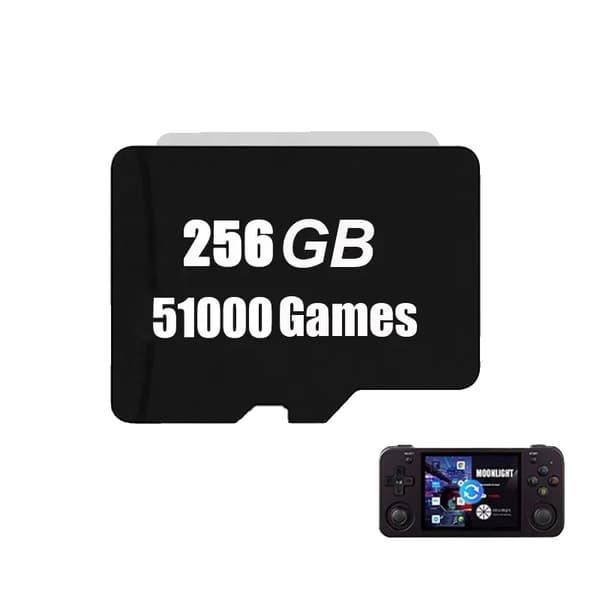 512GB TF-kortti, 100 000 peliä, yhteensopiva ANBERNIC RG353M:n kanssa,256G 48000peliä