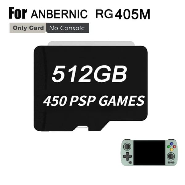 TF-kort, 512 GB lagring, stöder 70000 spel,512G 450 PSP-spel