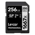 Miniatyrbild 1 av 4: Lexar Professional 1667x 256GB SDXC UHS-II-kort