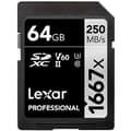 Miniatyrbild 1 av 4: Lexar Professional 1667x 64GB SDXC UHS-II-kort