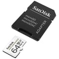 Miniatyrbild 3 av 4: SanDisk 64GB ultrahållbart microSDXC-kort för videoövervakning, upp till 100MB/s läs 40MB/s skriv, Class 10, U3, V30