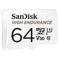 Miniatyrbild 1 av 4: SanDisk 64GB ultrahållbart microSDXC-kort för videoövervakning, upp till 100MB/s läs 40MB/s skriv, Class 10, U3, V30