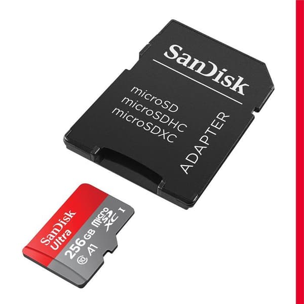Minneskort - SANDISK - SDSQUA4-256G-GN6MA - 256 Go - Micro SDXC - Hastighet 120 Mo/s
