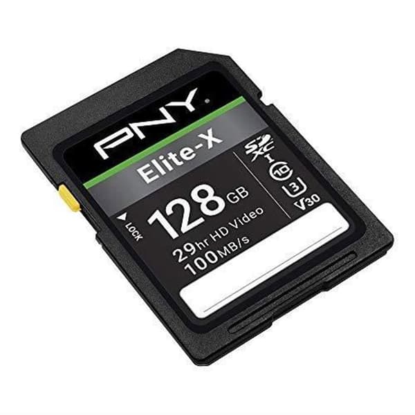 PNY Elite-X SDXC 128GB Klass 10 UHS-I U3 100MB/s minneskort
