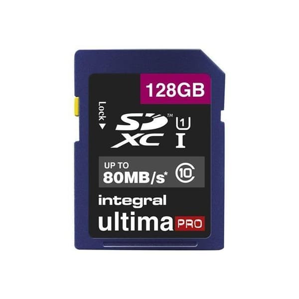 INTEGRAL SD-kort XC 128GB Klass 10 UHS-I 80MB - S