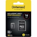 Miniatyrbild 2 av 3: Minneskort microSD - INTENSO - 16 Go - Klass 10 - UHS-I - Vattentålig