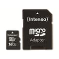 Miniatyrbild 1 av 3: Minneskort microSD - INTENSO - 16 Go - Klass 10 - UHS-I - Vattentålig