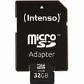 Miniatyrbild 2 av 3: INTENSO 32 GB Class 10 MicroSDHC-kort - Läshastighet upp till 20 MB/s - Skrivhastighet upp till 12 MB/s