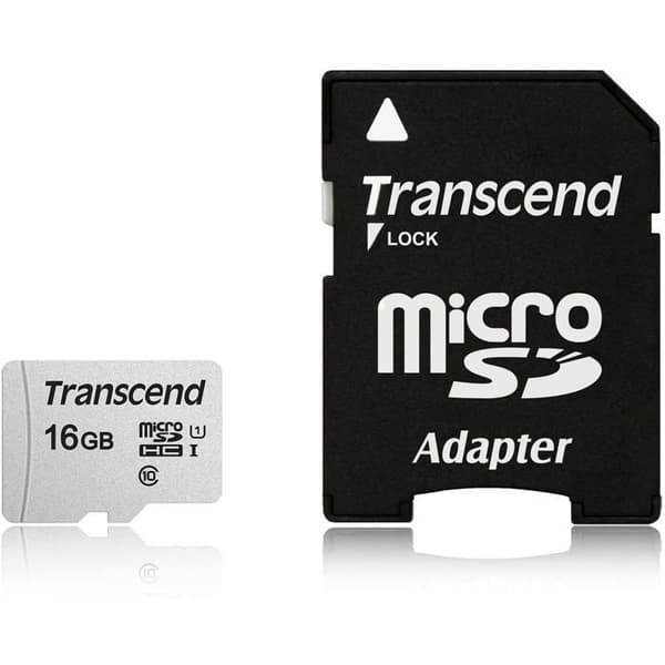 TRANSCEND 300S U1 16GB microSDHC UHS-I Flash-minneskort