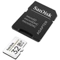 Miniatyrbild 4 av 4: SanDisk - MicroSDHC-kort med hög uthållighet för videoövervakning + SD-adapter, 32 GB, 100MB/s läsning 40MB/s skrivning, U3, V30