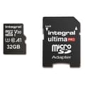 Miniatyrbild 3 av 3: INTEGRALT MINNE Premium High Speed V30 UHS-I U3 Micro SDHC 32GB 100MB/s läsning och 70MB/s skriv 4K
