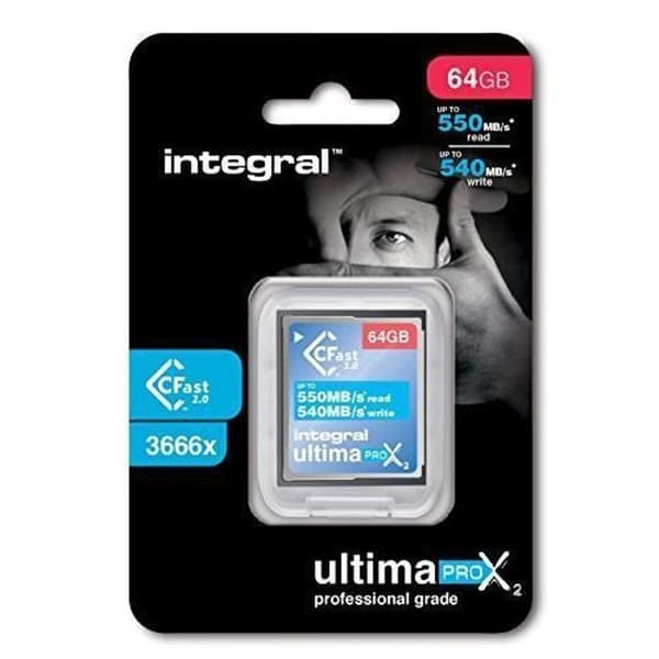 CFast 2.0 INTEGRAL minneskort - 64 GB - Ultra High Speed 550 MB/s skrivning och 540 MB/s läsning