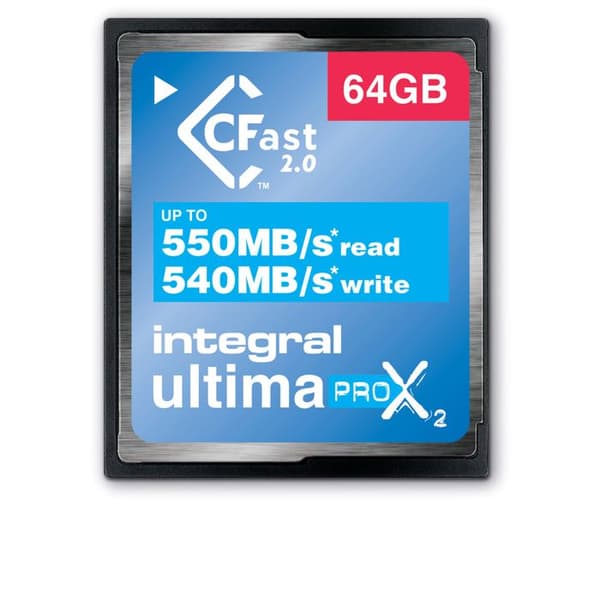 CFast 2.0 INTEGRAL minneskort - 64 GB - Ultra High Speed 550 MB/s skrivning och 540 MB/s läsning