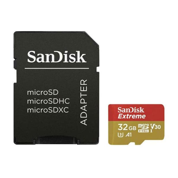 SANDISK EXTREME 32GB microSDHC-kort - Adapter medföljer
