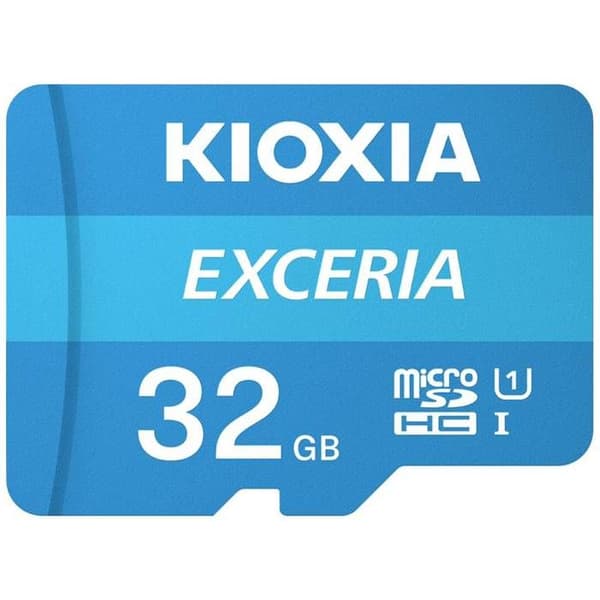 Micro SD Kioxia 32GB Exceria UHS-I C10 R100 med adapter - märket Kioxia