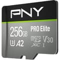 Miniatyrbild 2 av 3: PNY PRO Elite 256 GB flashminneskort - A2 / Video Class V30 / UHS-I U3 / Class10 - microSDXC UHS-I