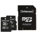 Miniatyrbild 1 av 2: Micro SD-minneskort med INTENSO-adapter 32 GB x 2