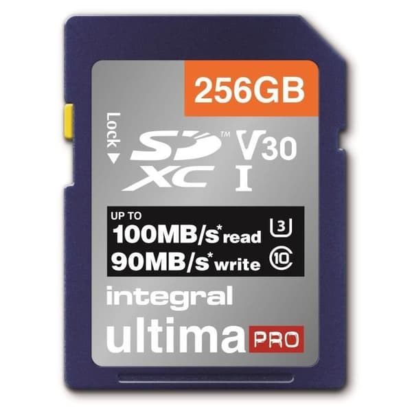 INTEGRALT MINNE Premium High Speed SDHC/XC V30 UHS-I U3 SDXC-kort 256GB