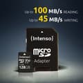 Miniatyrbild 3 av 3: MicroSDXC-kort - INTENSO - Professional 3433491 - 128 GB - Klass 10 - Hastighet 90 MB/s