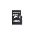 Miniatyrbild 1 av 2: lagring Integral INSD64GV60 microSDXC minneskort Klass 10 - UHS-I - U3 64 Gb