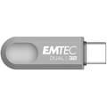 Miniatyrbild 2 av 2: USB-minne - EMTEC - Dual D280 - 32 Go - USB 3.2 - Läsning 80 Mo/s - Skrivning 20 Mo/s