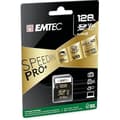 Miniatyrbild 2 av 2: SDXC Minneskort - EMTEC - ECMSD128GUHS2V60 - 128 Go - UHS-II U3 V60 - 300 Mo/s Läsning, 160 Mo/s Skrivning