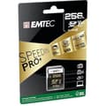 Miniatyrbild 2 av 2: Minneskort - EMTEC - SDXC UHS-II U3 V60 SpeedIN Pro+ - 256 Go - 300 Mo/s - 160 Mo/s