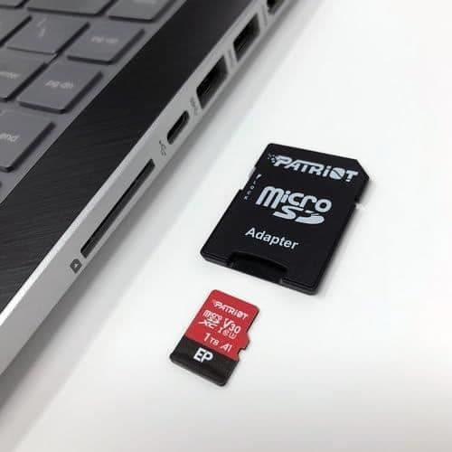 Patriot EP Pro Micro SDXC 1TB 90/80 MB/s A1 V30 U3 Klass 10