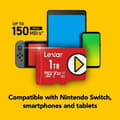 Miniatyrbild 3 av 4: Micro SD-kort 512 Go - LEXAR - LMSPLAY512G-BNNAG - 150 Mo/s - Klass A2 - Kompatibel med Nintendo Switch