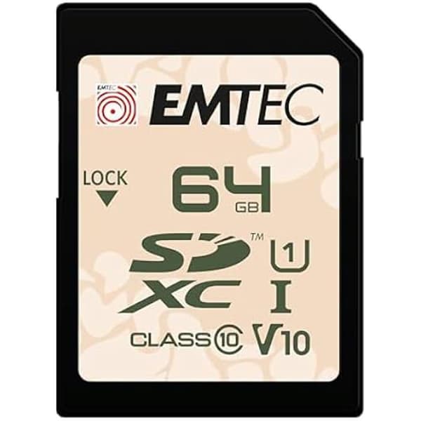 SD-minneskort - EMTEC - ECMSD64GXCU1OR - 64 Go - UHS-I U1 V10 - Vattentålig IPX7